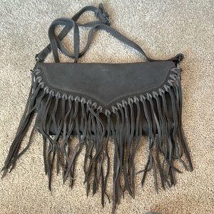 Susu Suede Fringed Crossbody